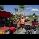 Eine der wenigen Gelegenheiten, den in Indien zu schätzen gelernten Zuckerrohrsaft zu trinken